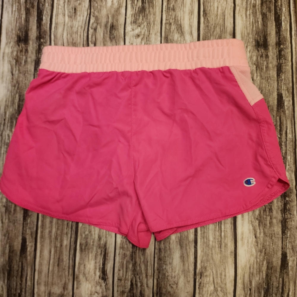 Champion Girls Hot Pink & Light Pink  Athletic Shorts Size Youth L